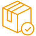 Delivery box with approval mark